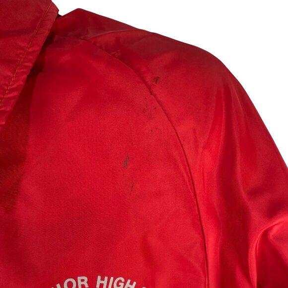 Vintage King Louie Marching 100 Alton Senior High Jacket Red Medium Sax Line USA - Picture 5 of 11